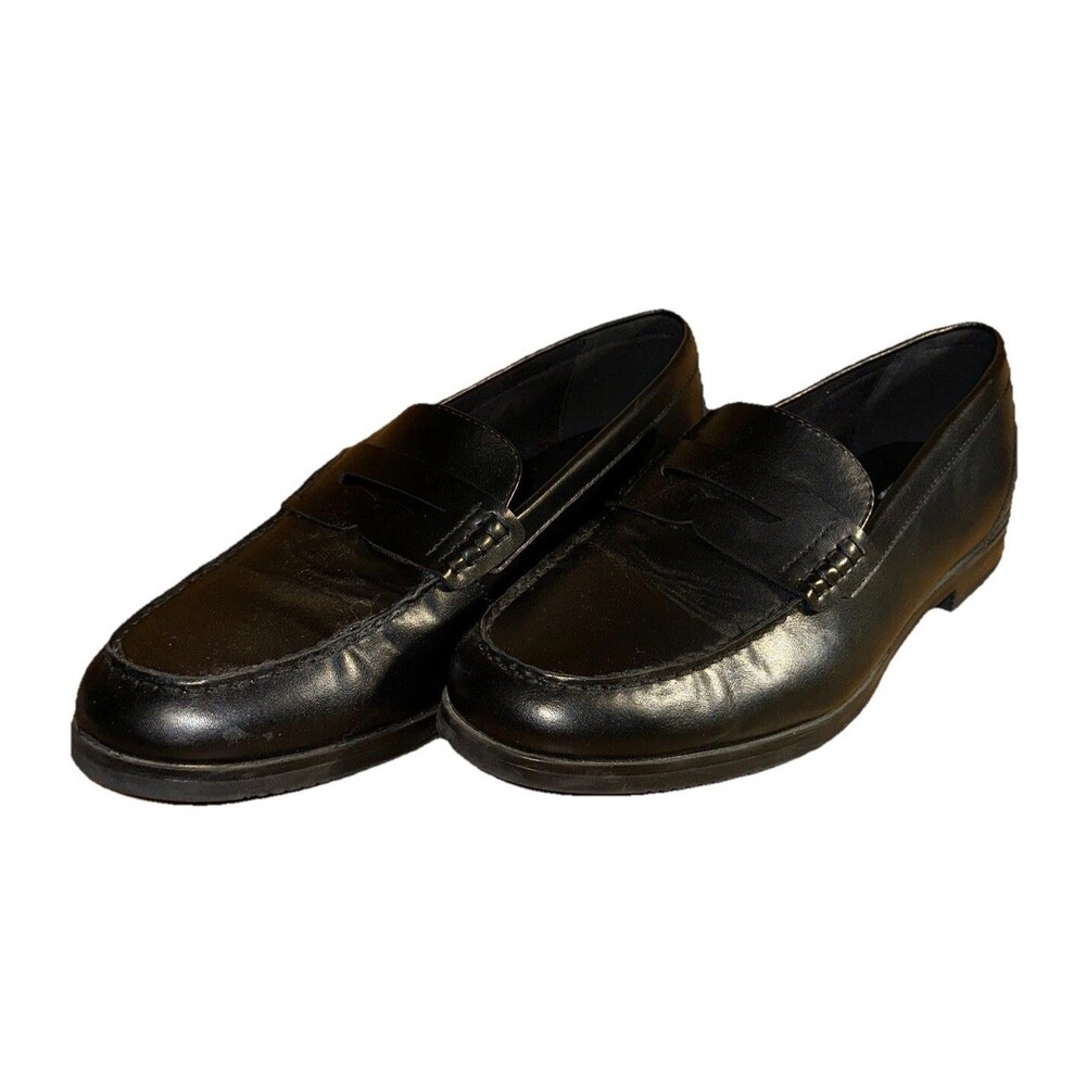 Stafford Tailored Culture Memory Foam Dress Shoes Black Men’s 11 M